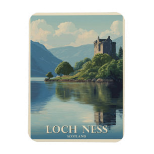 Imán Viaje Vintage Loch Ness Scotland