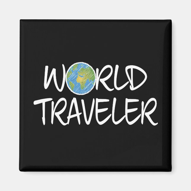 Imán Viajero del Mundo (Frente)