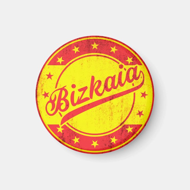 Imán Viajero Global - España - Bizkaia | Vizcaya (Frente)