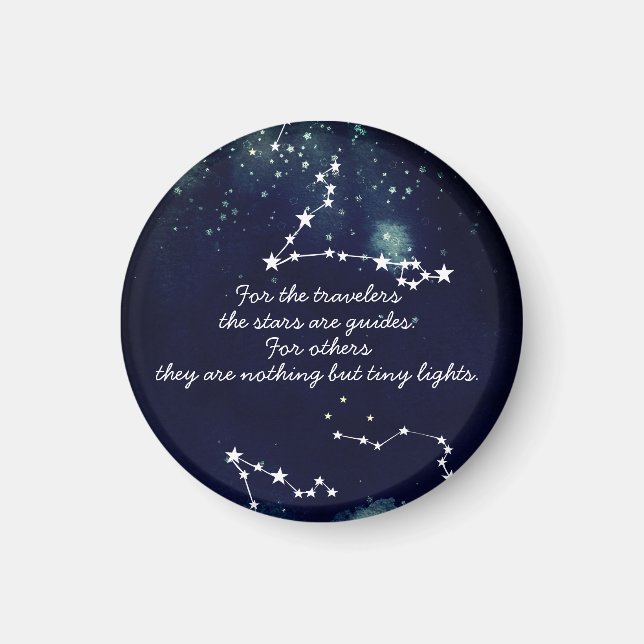 Imán Viajeros y estrellas - Magnet (Frente)