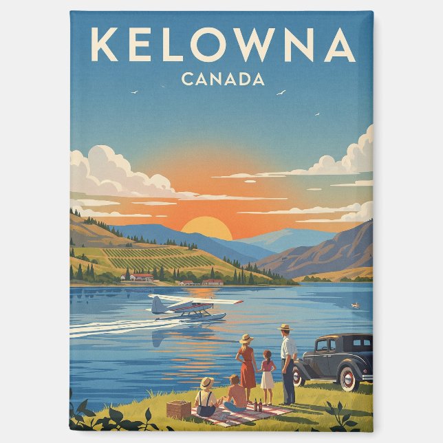 Imán Viajes a Kelowna Canadá (Anverso)