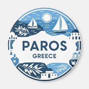 Imán Viajes a la isla de Paros Grecia