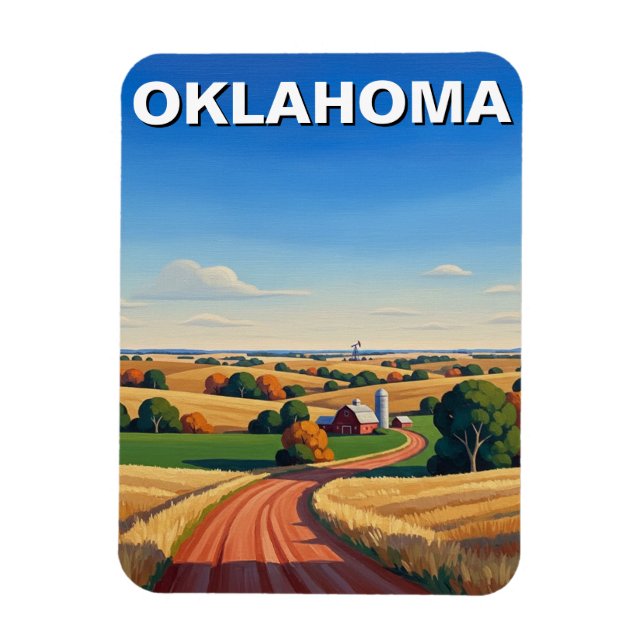 Imán Viajes a Oklahoma (Vertical)