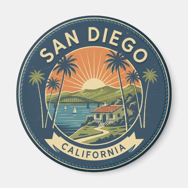 Imán Viajes a San Diego California (Frente)