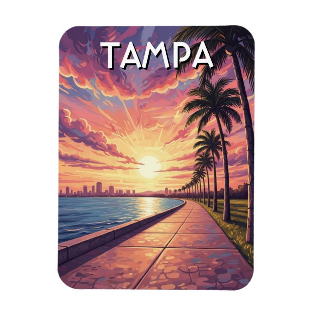 Imán Viajes a Tampa Florida (Vertical)