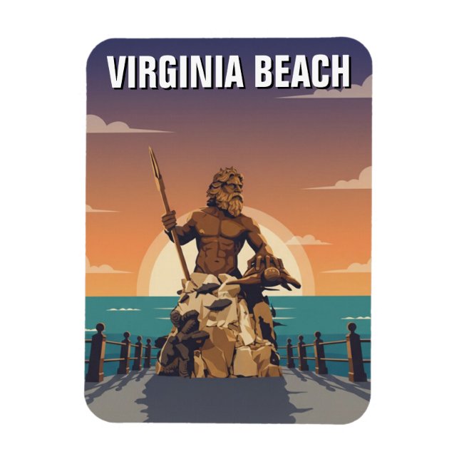 Imán Viajes a Virginia Beach (Vertical)