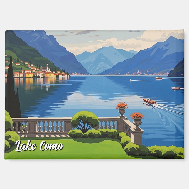 Imán Viajes al lago Como Italia (Anverso)
