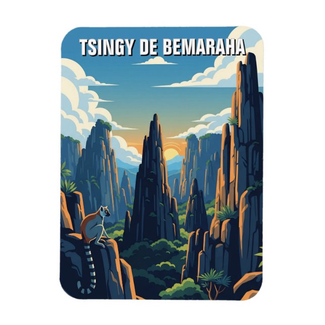 Imán Viajes al Parque Nacional Tsingy de Bemaraha (Vertical)