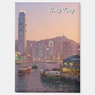 Imán Viajes al puerto de Victoria en Hong Kong