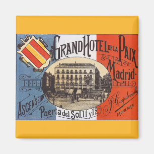 Imán Viajes Antiguos, Grand Hotel Paix, Madrid, España