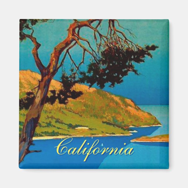 Imán Viajes costeros de California (Frente)