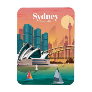 Imán Viajes De Arte De Viaje A Sydney Australia