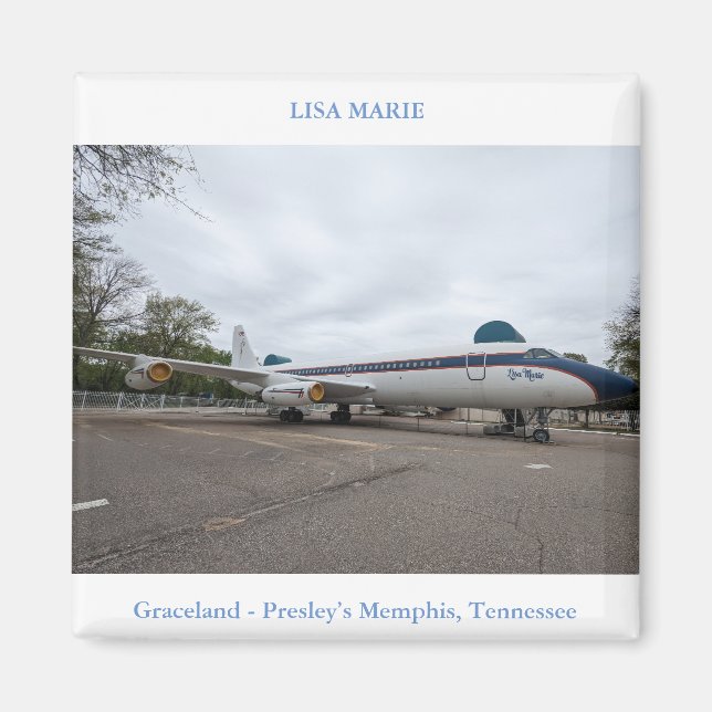 Imán Viajes de Arte Lisa Marie Elvis Presley Magnet (Frente)
