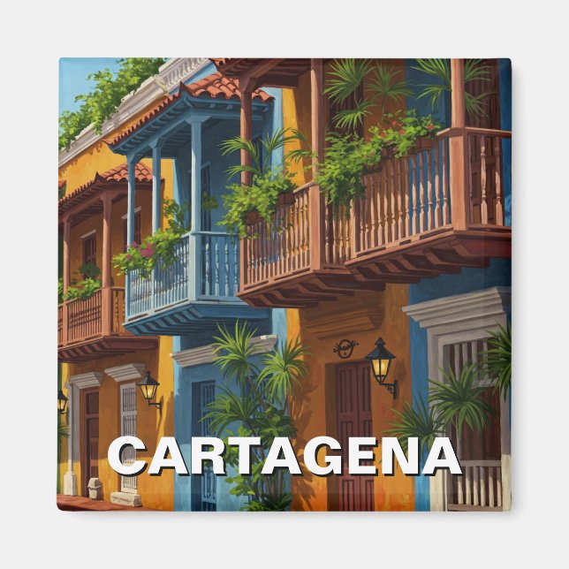 Imán Viajes de Cartagena Colombia (Frente)