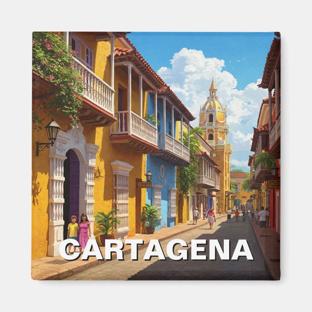 Imán Viajes de Cartagena Colombia (Frente)