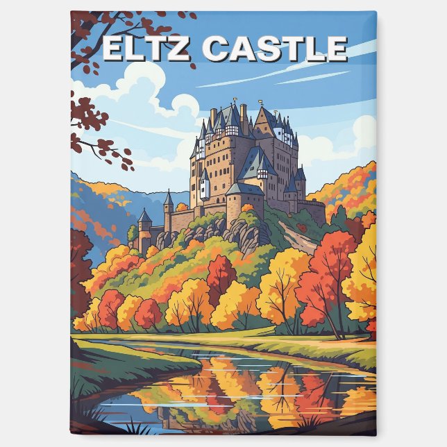 Imán Viajes de Eltz Castle Germany (Anverso)
