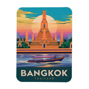 Imán Viajes de época Bangkok Templo del Sol en Tailandi