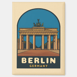 Imán Viajes de época Berlín Alemania Puerta de Brandenb