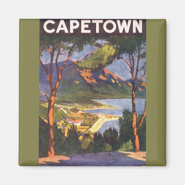 Imán Viajes de época, Ciudad del Cabo, una ciudad en Su (Frente)