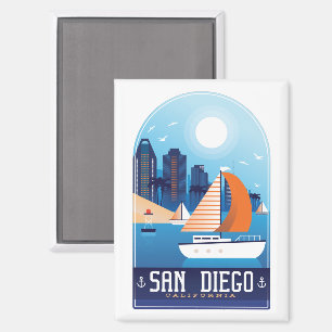 Imán Viajes de época de Guay San Diego California