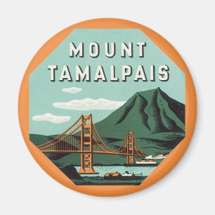 Imán Viajes de época, montaña Tamalpais o tren de monta