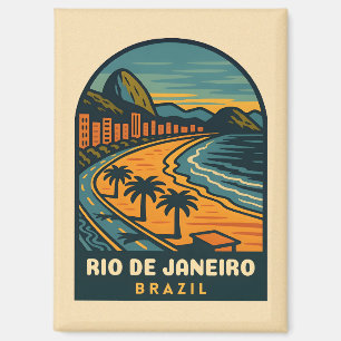 Imán Viajes de época Playa Río de Janeiro Copacabana