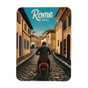 Imán Viajes de época Roma Italia Gráfico retro