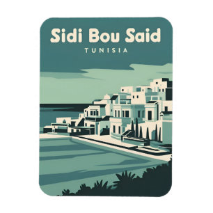 Imán Viajes de época Sidi Bou Said Túnez Retro Scenic