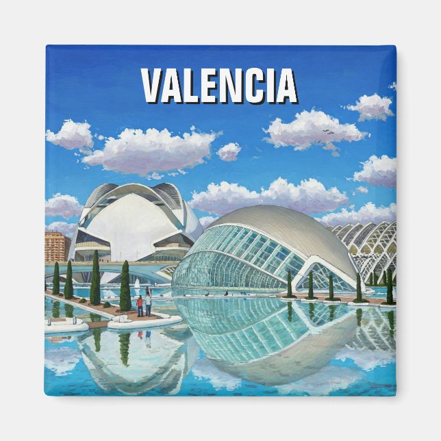 Imán Viajes de España en Valencia (Frente)