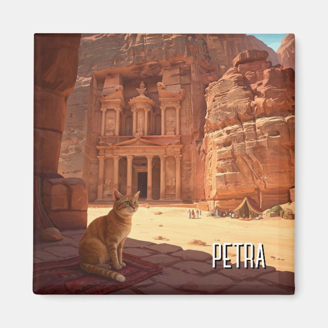 Imán Viajes de gatos de Petra Jordan (Frente)