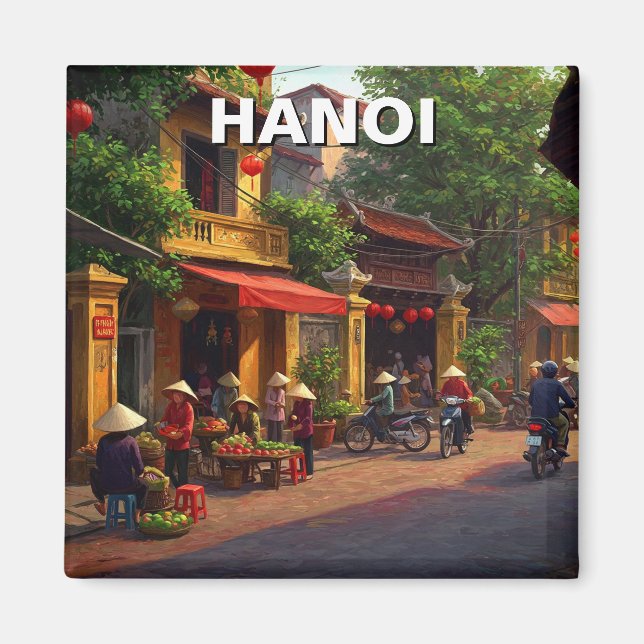 Imán Viajes de Hanoi Vietnam (Frente)