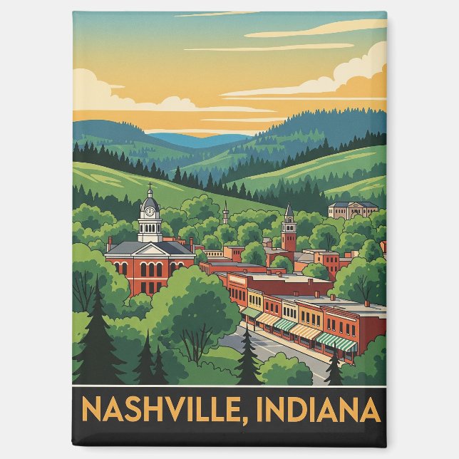 Imán Viajes de Indiana Nashville (Anverso)