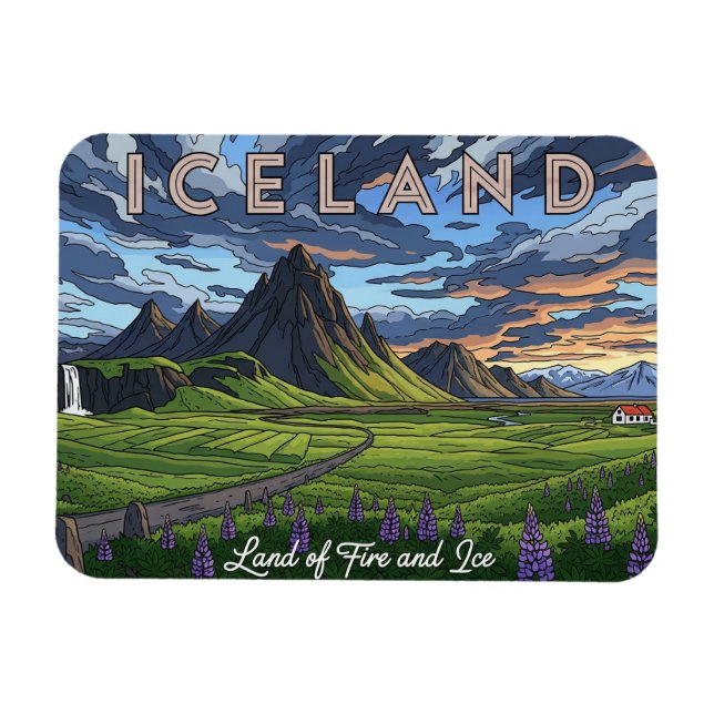 Imán Viajes de Islandia (Horizontal)
