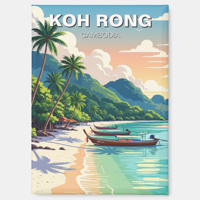 Imán Viajes de Koh Rong Cambodia (Anverso)