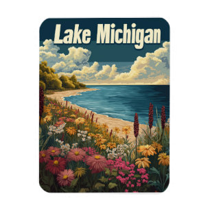 Imán Viajes de la época del lago Michigan