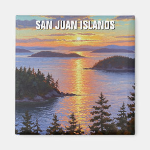 Imán Viajes de las islas de Washington san juan