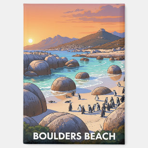 Imán Viajes de los Pingüinos de Playa Boulders en Sudáf
