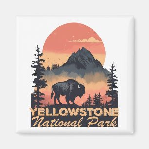 Imán Viajes de montaña del Parque Nacional Yellowstone