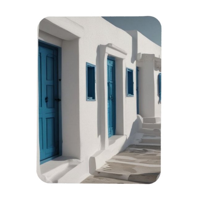 Imán Viajes de Mykonos Grecia (Vertical)