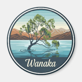 Imán Viajes de Nueva Zelanda por el lago Wanaka Tree