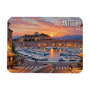 Imán Viajes de puerto de Antibes France