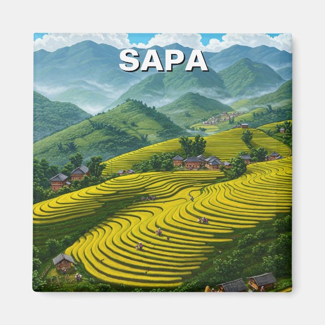Imán Viajes de Sapa Vietnam (Frente)