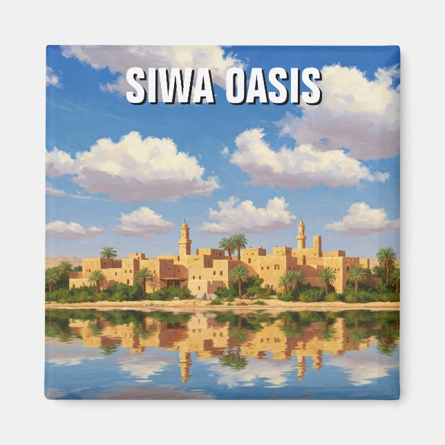 Imán Viajes de Siwa Oasis Egipto (Frente)