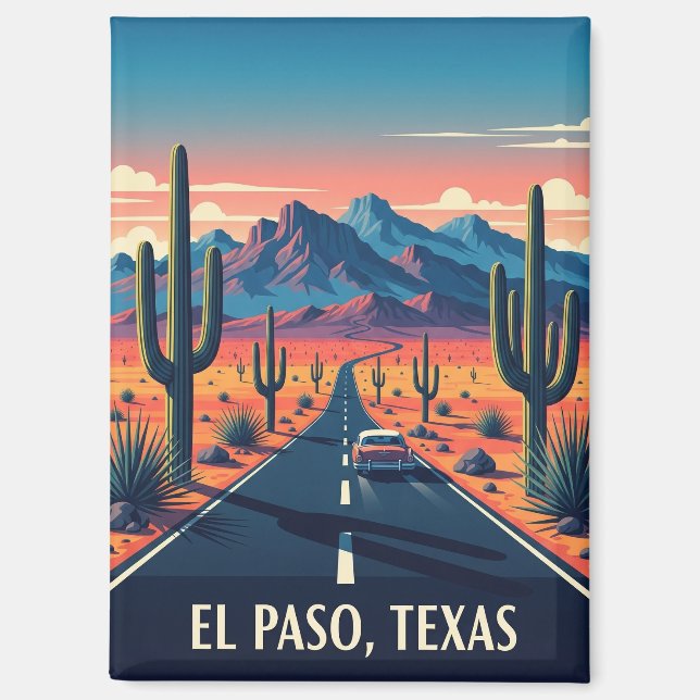 Imán Viajes de Texas en el Paso (Anverso)