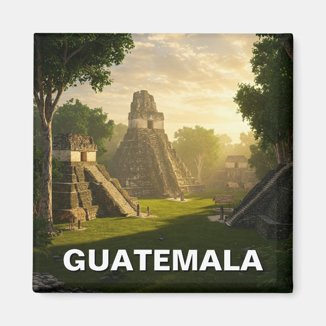 Imán Viajes de Tikal Guatemala (Frente)