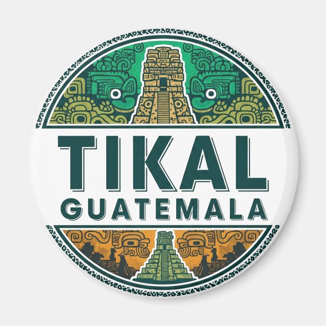 Imán Viajes de Tikal Guatemala (Frente)