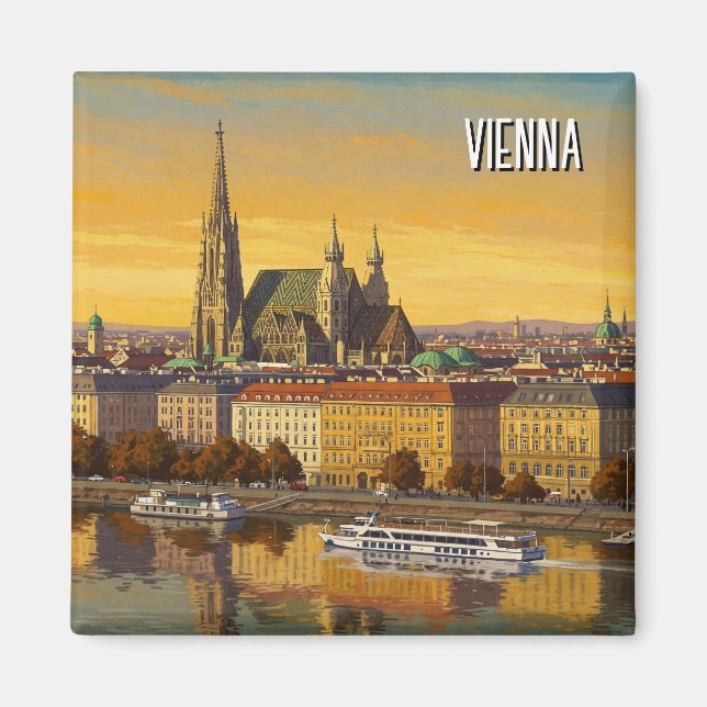 Imán Viajes de Viena Austria (Frente)