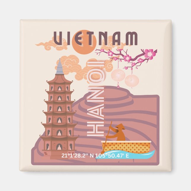 Imán Viajes de Vietnam (Frente)