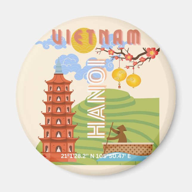 Imán Viajes de Vietnam (Frente)