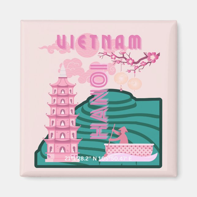 Imán Viajes de Vietnam (Frente)